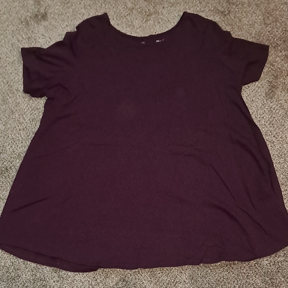 Roaman's Womens Purple Swing Top Large 18/20